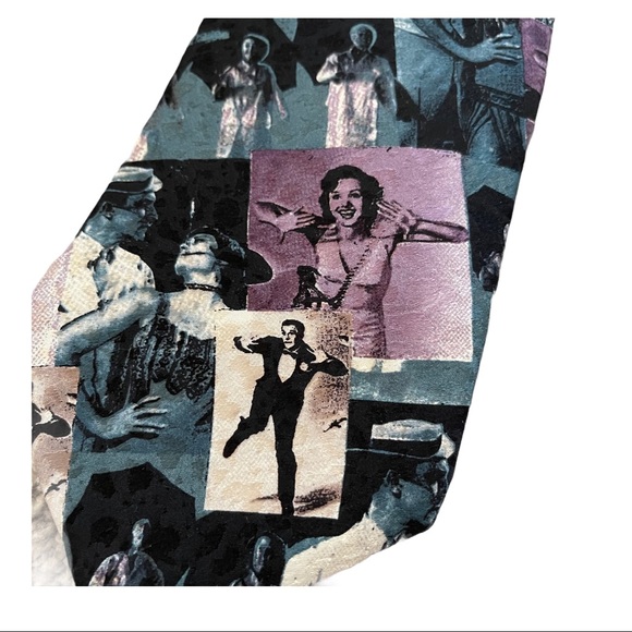 Vintage American Film Classics Singin in the Rain Mens Silk Tie - Picture 3 of 6